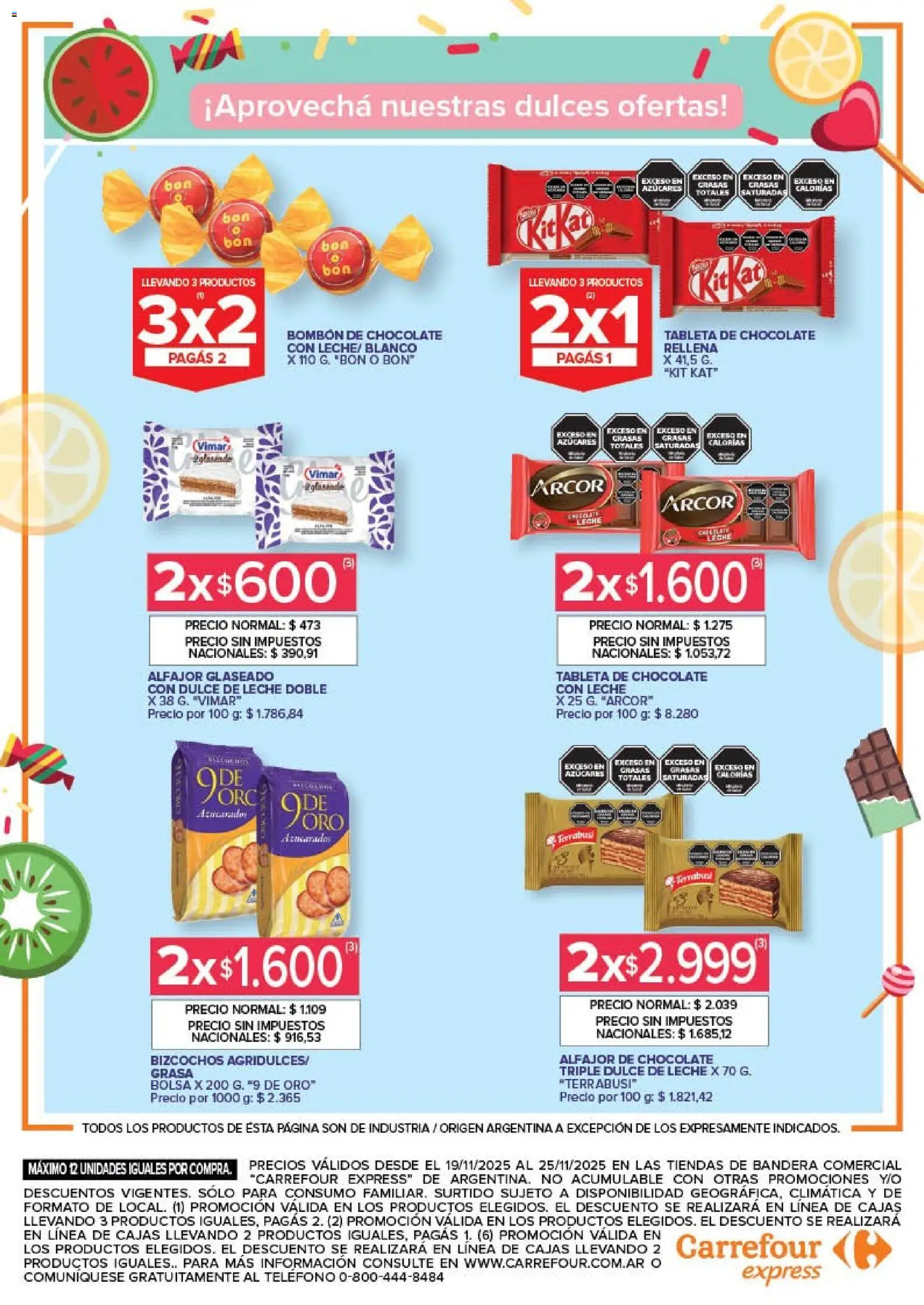 Carrefour - Carrefour Express │ válido desde el 19.11.2025 | Página: 4 | Productos: Teléfono, Tableta, Chocolate, Alfajor