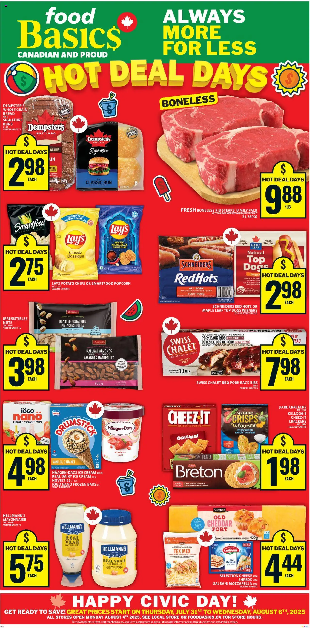 Food Basics flyer valid from 31.07.2025 | Page: 1