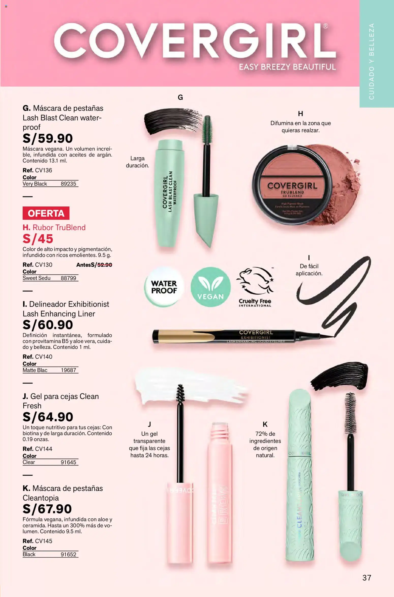 Catálogo Leonisa válido desde 26.12.2025 | Página: 37 | Productos: Máscara, Delineador, Rubor