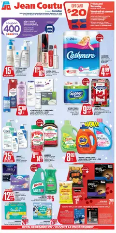 Preview of Jean Coutu weekly flyer from shop Jean Coutu valid from 25.12.2025