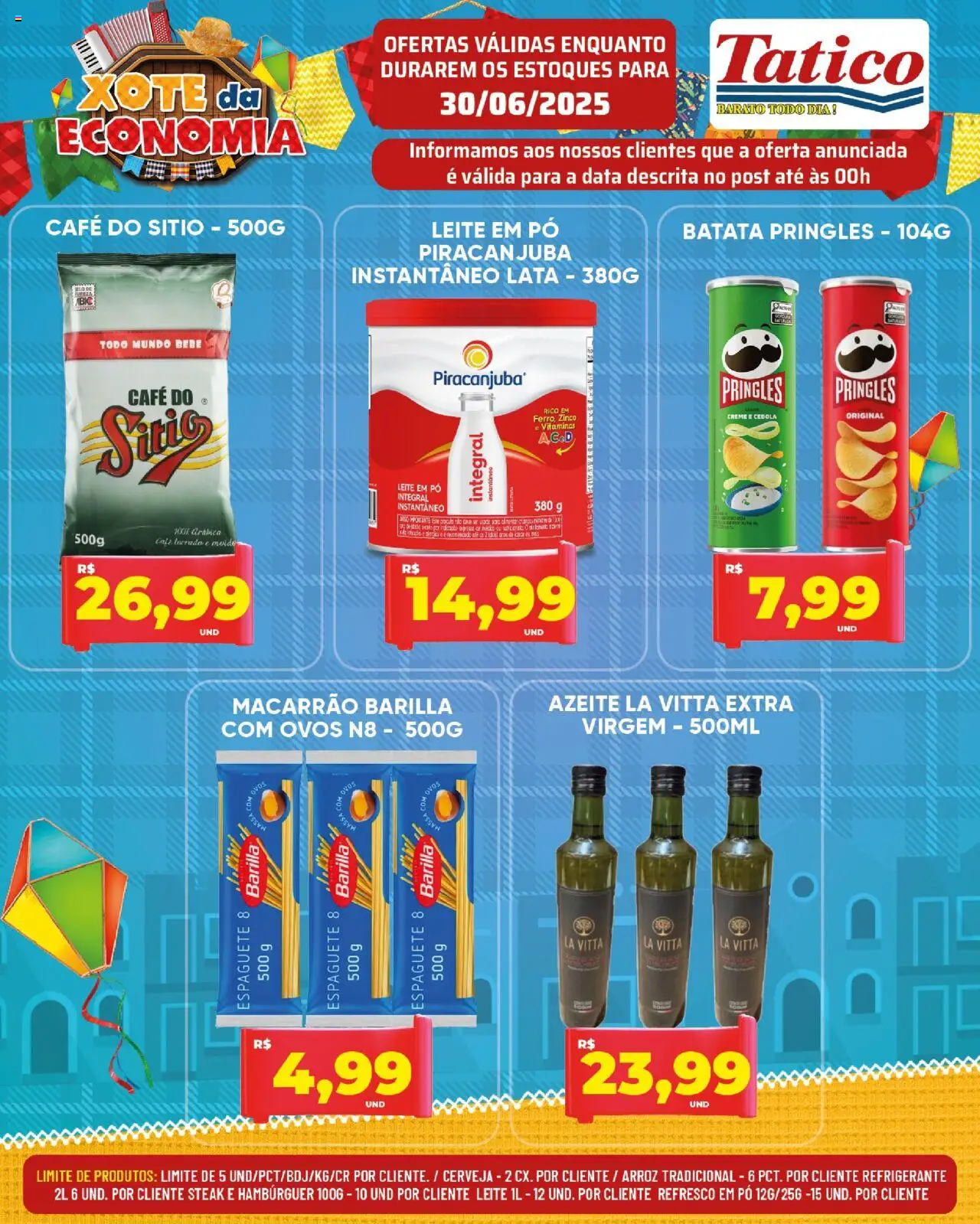 Tatico Folheto - válido de 30.06.2025 | Página: 3 | Produtos: Espaguete, Ovos, Macarrão, Creme