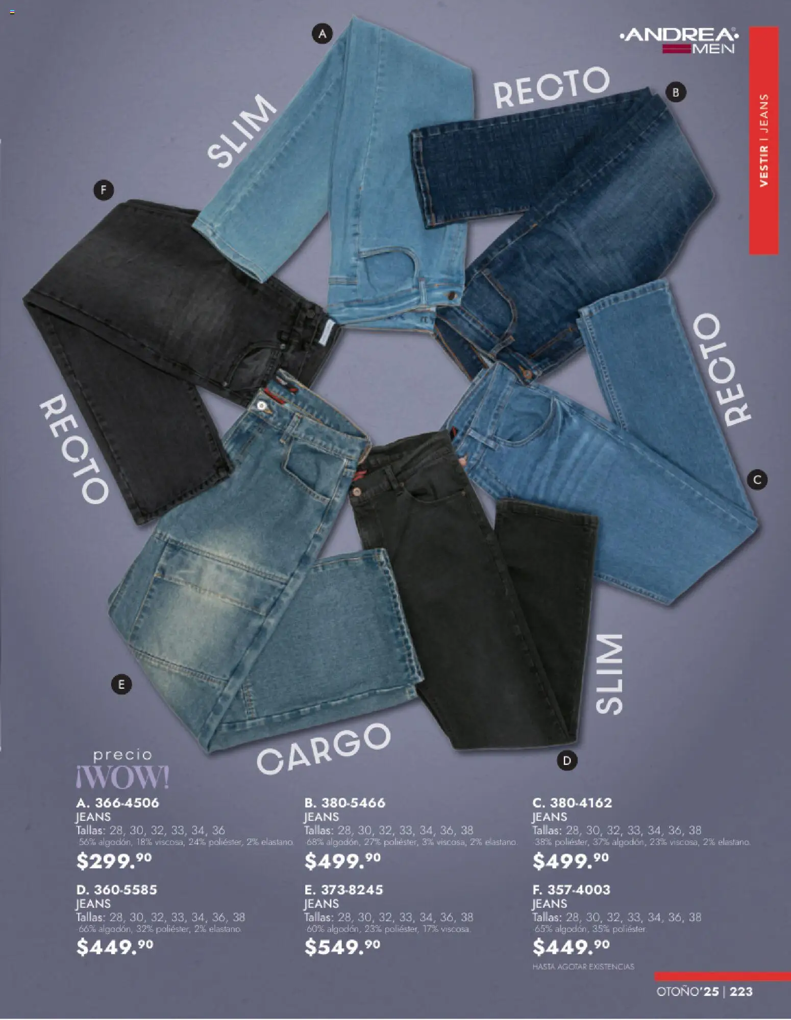 Nuevas ofertas de Andrea válidas en toda la República Mexicana desde el 26.11.2025. ¡Encuentra las mejores ofertas en Andrea catálogo Vestir Caballero otoño! | Página: 61