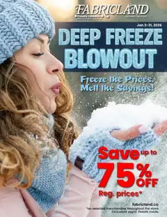 Preview of Fabricland flyer / circulaire from shop Fabricland valid from 02.01.2026