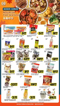 Preview of 99 Ranch Market weekly ads valid from 10.10.2025