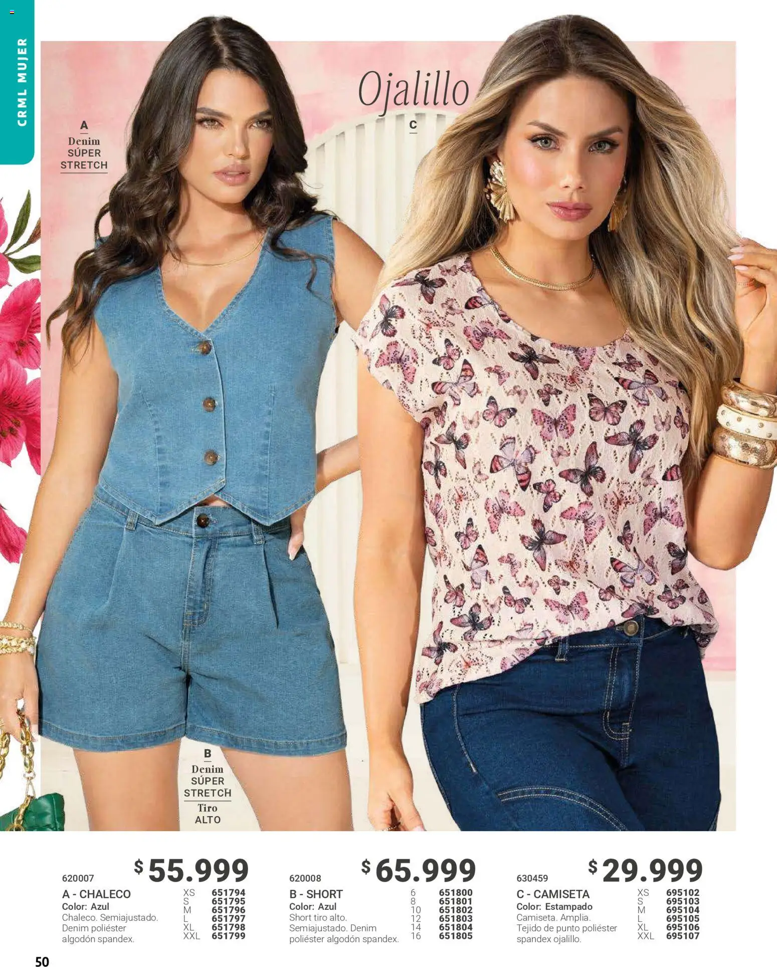Carmel revista - valida desde el 01.03.2026 | Página: 50 | Productos: Algodón, Short, Camiseta, Chaleco