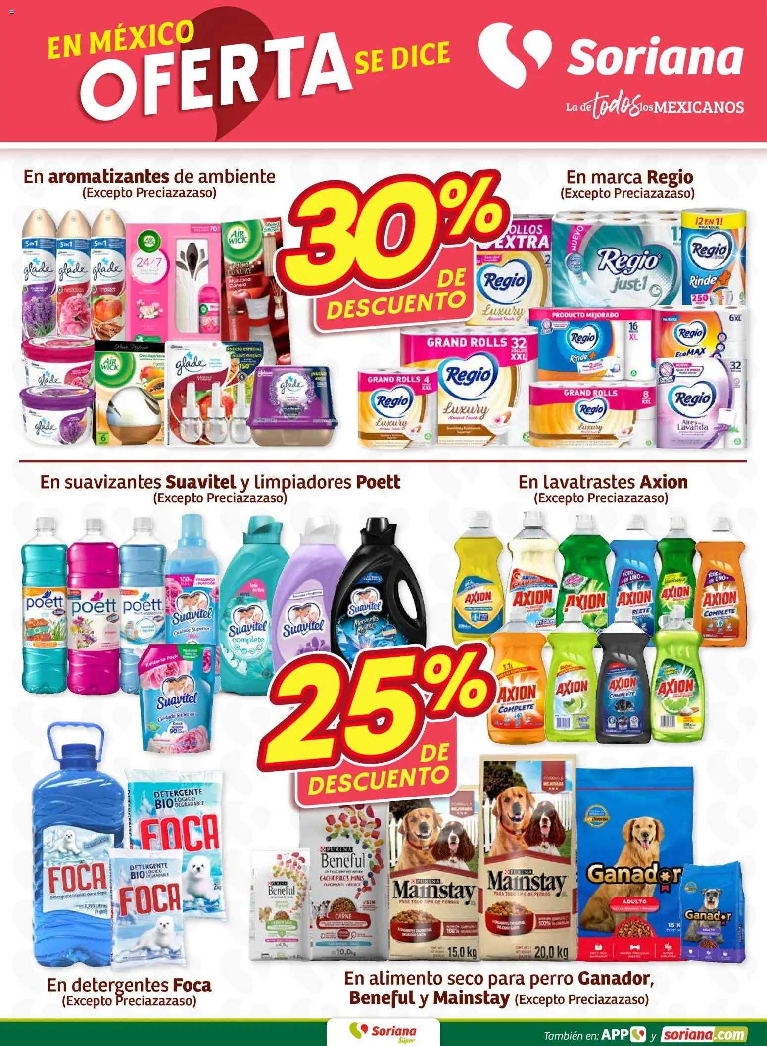Nuevas ofertas de Soriana válidas en toda la República Mexicana desde el 22.01.2026. ¡Encuentra las mejores ofertas en Soriana - Fin de Semana Súper: Nuevo León, Ciudad Victoria y Tampico! | Página: 3 | Productos: Detergente, Manzana, Huevo