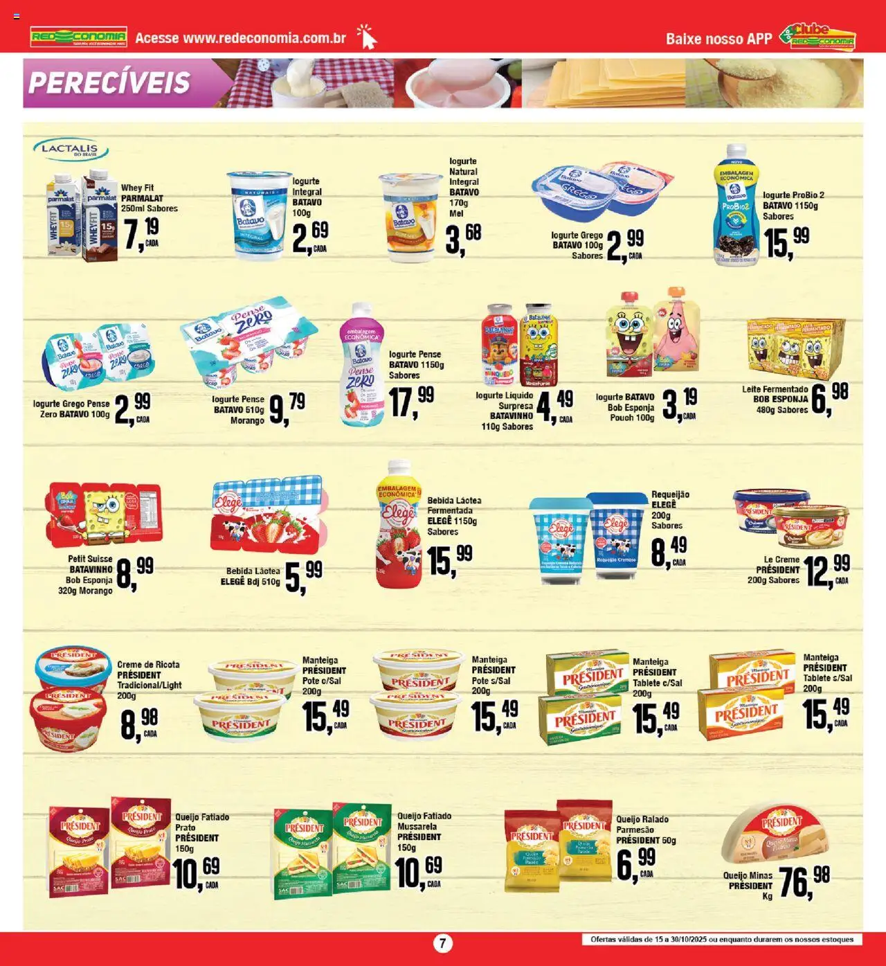 RedEconomia Folheto - válido de 15.10.2025 | Página: 7 | Produtos: Esponja, Queijo ralado, Ricota, Requeijão