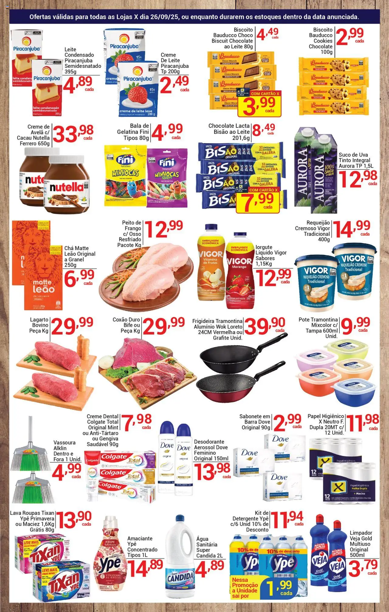 X Supermercados Folheto - válido de 26.09.2025 | Página: 2 | Produtos: Biscoito, Detergente, Cookies, Avelã