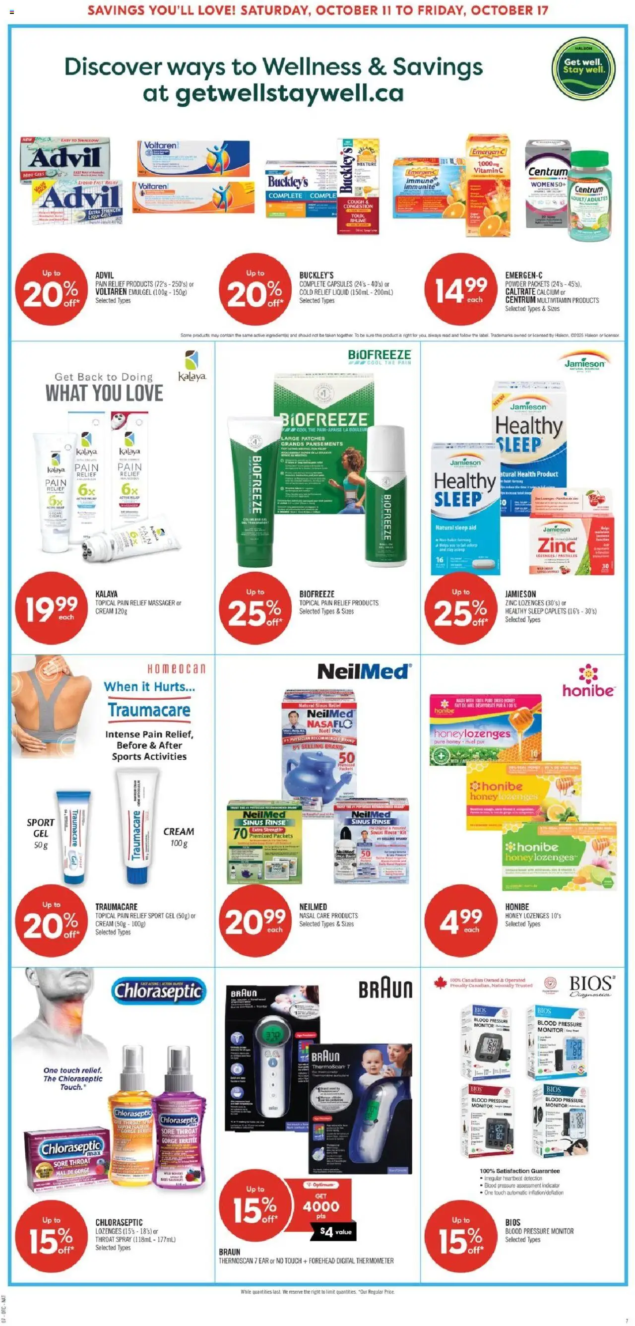 Shoppers flyer valid from 11.10.2025 | Page: 13 | Products: Cream, Monitor, Thermometer, Powder
