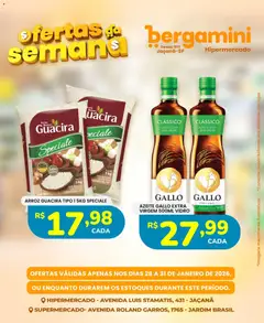 Supermercado Bergamini - Ofertas da semana - Pré-Visualização do folheto da loja Supermercado Bergamini, válido de 28.01.2026 | Página: 3 | Produtos: Arroz, Azeite