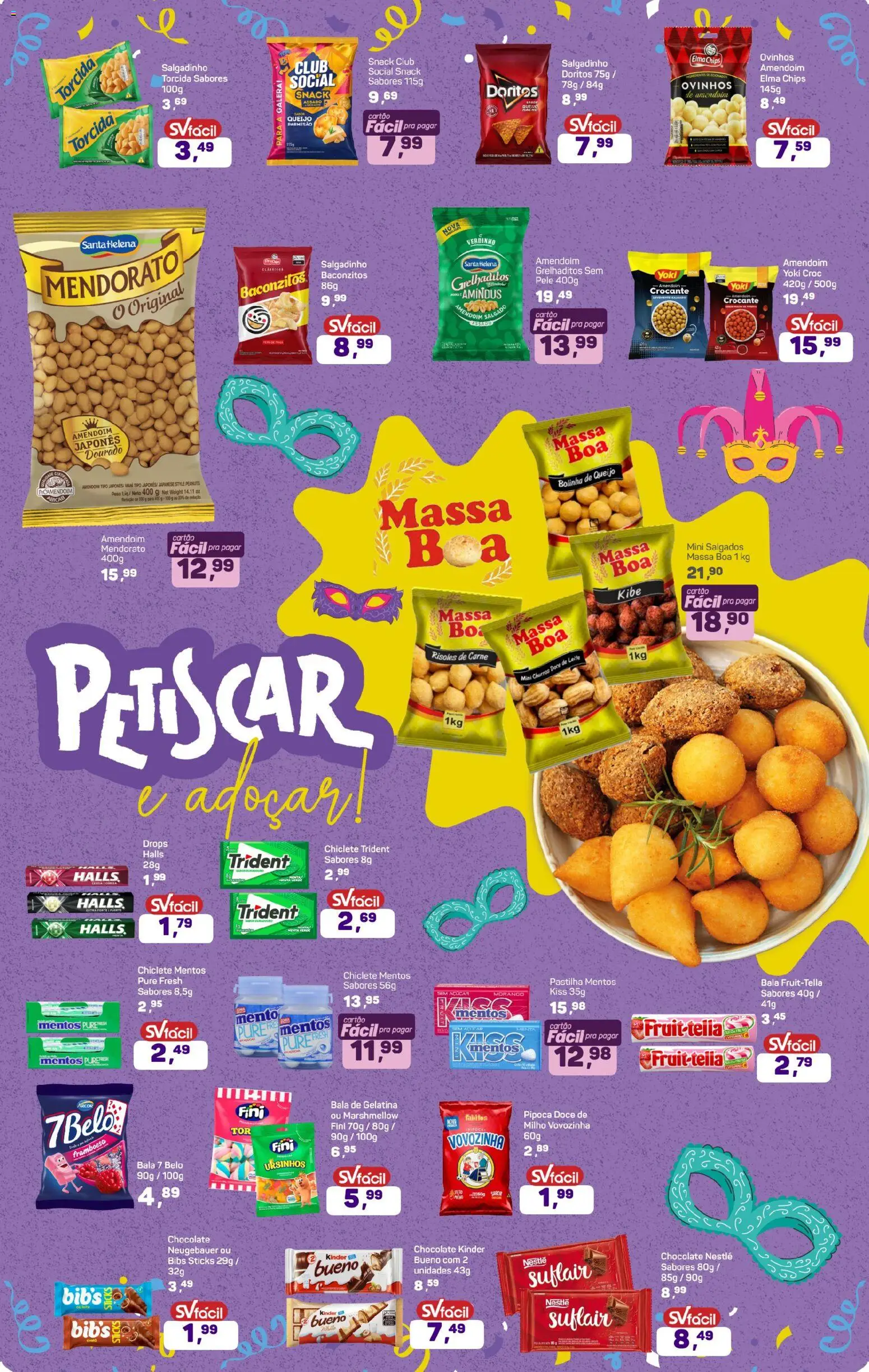 Supermercados São Vicente Folheto - válido de 06.02.2026 | Página: 7 | Produtos: Amendoim, Neugebauer, Doce de leite, Chiclete