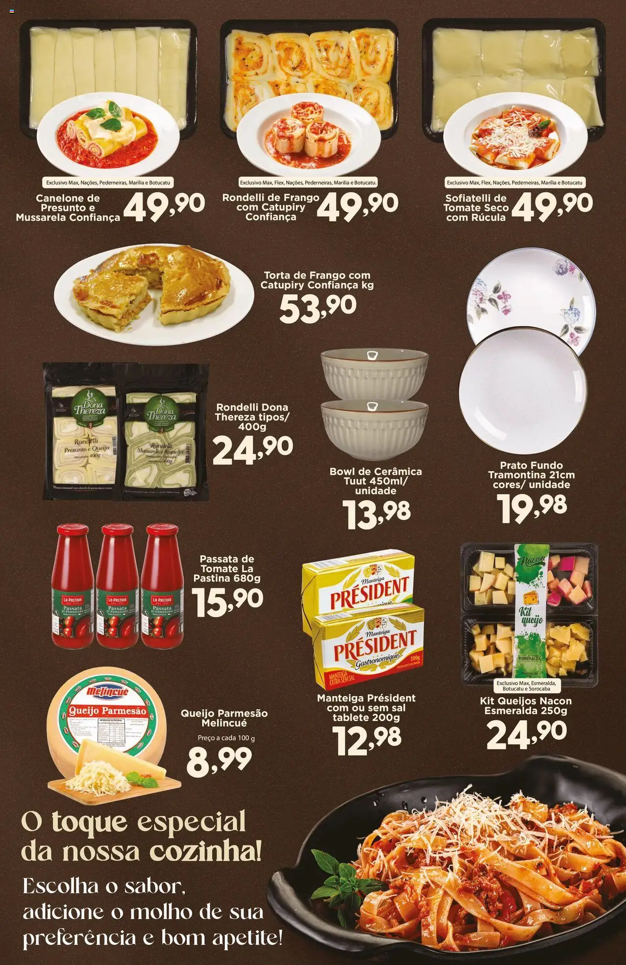 Confiança Folheto - válido de 18.07.2025 | Página: 5 | Produtos: Catupiry, Queijo parmesão, Sal, Requeijão