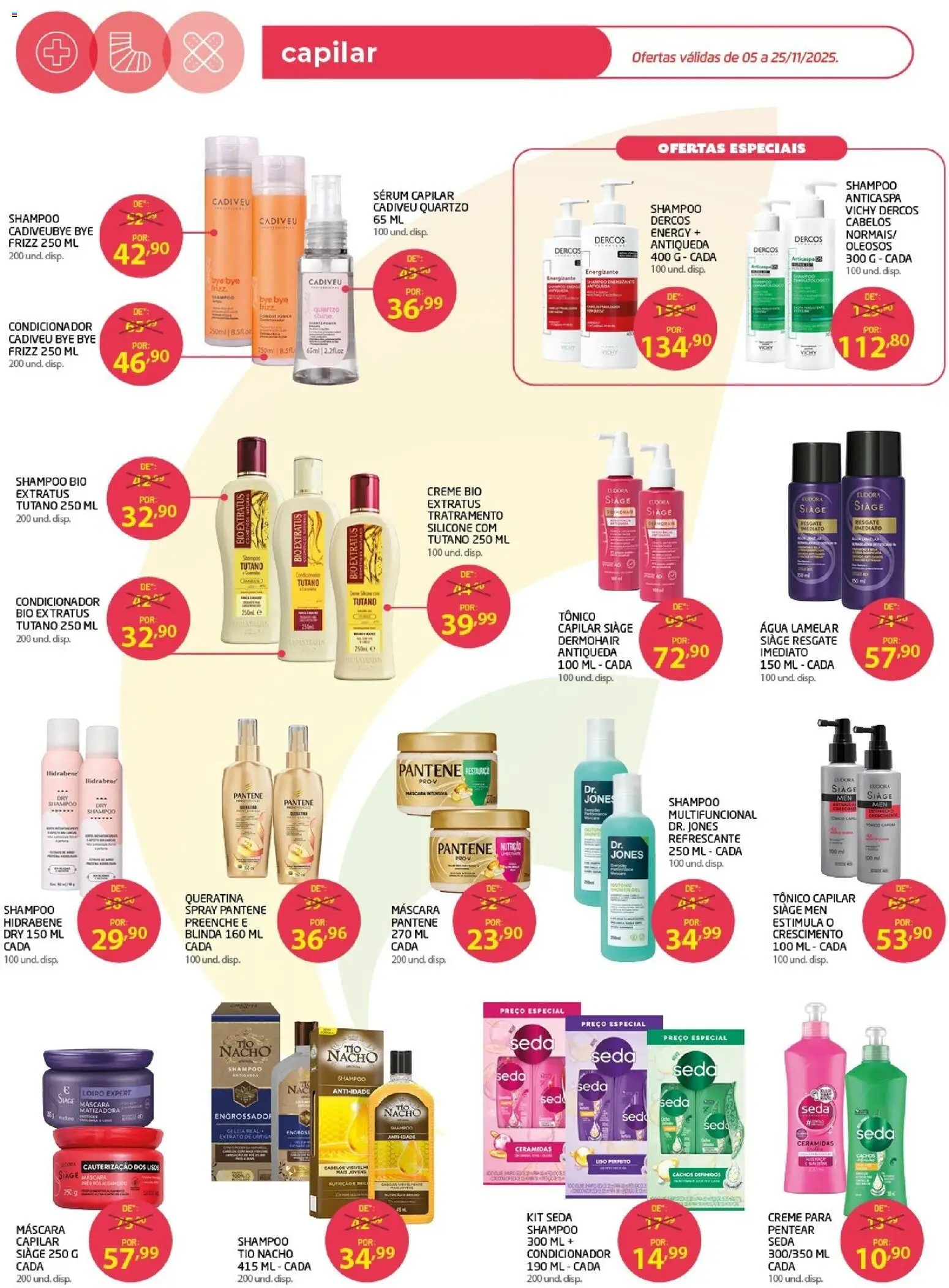 Cooper Folheto - válido de 05.11.2025 | Página: 4 | Produtos: Shampoo, Tônico, Sérum, Shampoo pantene