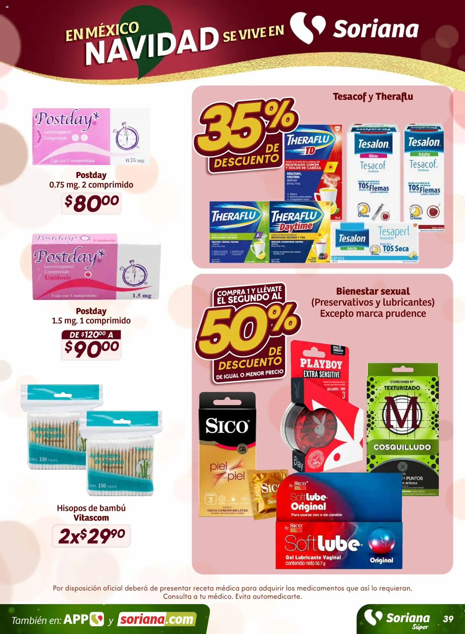 Nuevas ofertas de Soriana válidas en toda la República Mexicana desde el 27.11.2025. ¡Encuentra las mejores ofertas en Soriana - Preciazazaso Súper: Frontera BCN, Son! | Página: 40 | Productos: Preservativos