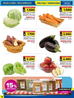 Carrefour Maxi catálogo - Chubut │ válido desde el 15.09.2025 | Página: 14 | Productos: Peso, Berenjena, Pizza, Orégano
