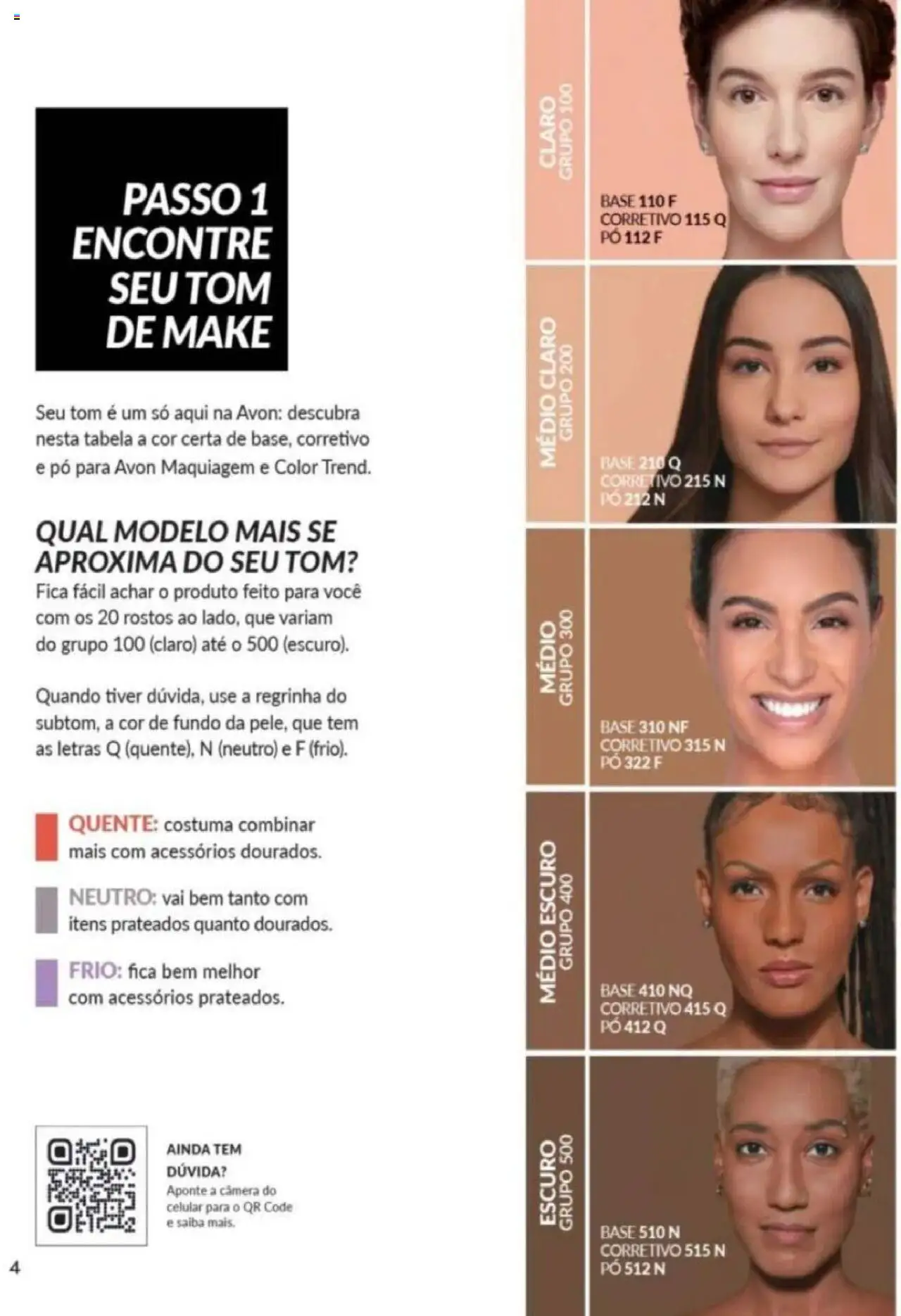 Avon Folheto - válido de 26.09.2025 | Página: 4 | Produtos: Maquiagem, Pó, Base, Câmera