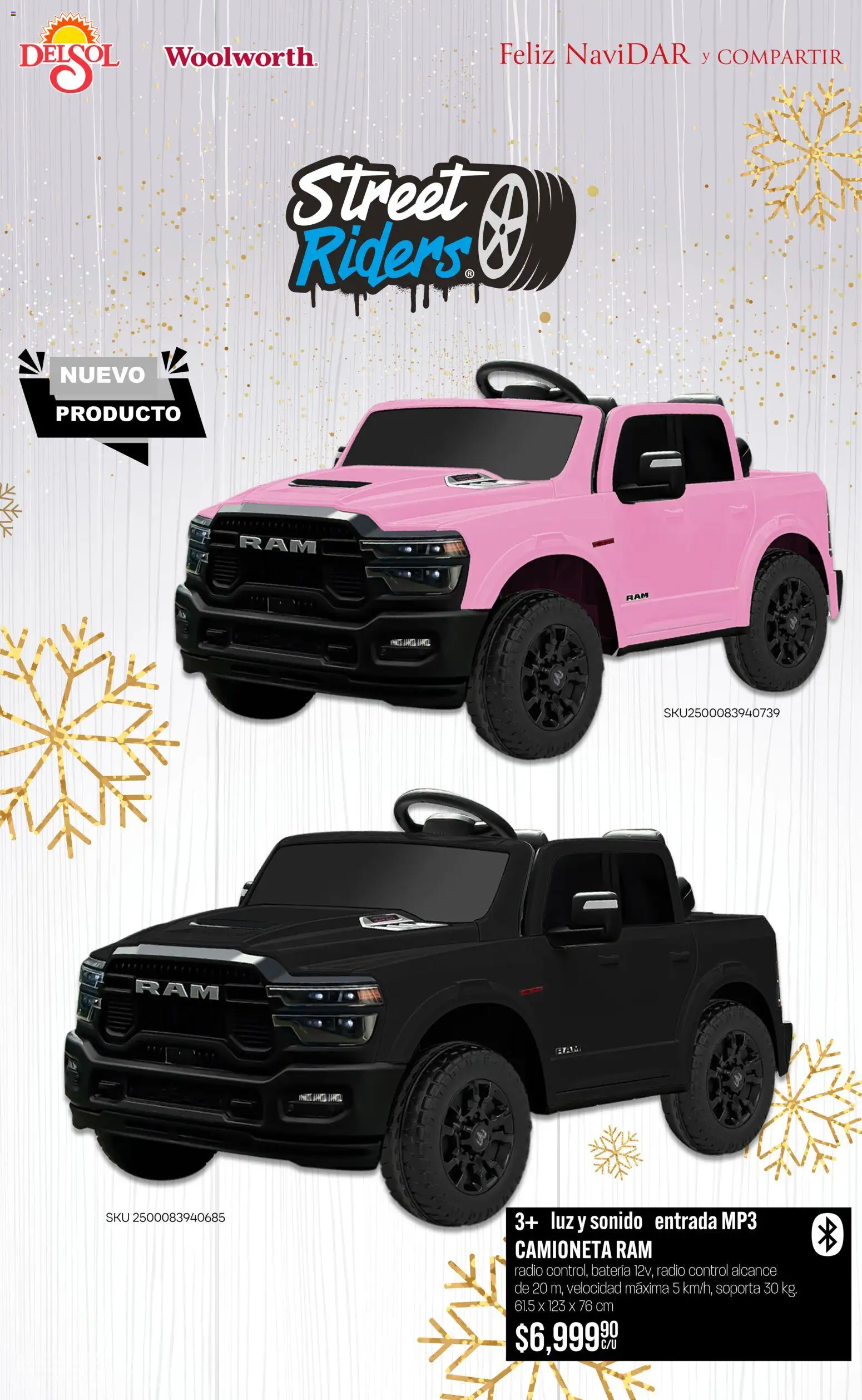 Nuevas ofertas de Del Sol y Woolworth válidas en toda la República Mexicana desde el 06.11.2025. ¡Encuentra las mejores ofertas en Del Sol y Woolworth catálogo Regalos 2025! | Página: 23 | Productos: Radio, Mp3, Batería