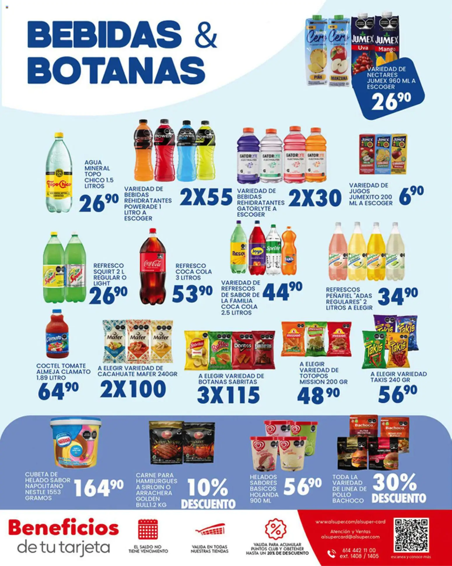 Nuevas ofertas de Alsuper válidas en toda la República Mexicana desde el 27.03.2026. ¡Encuentra las mejores ofertas en Alsuper folleto Chihuahua-Estado! | Página: 7 | Productos: Pollo, Cacahuate, Helado, Botella