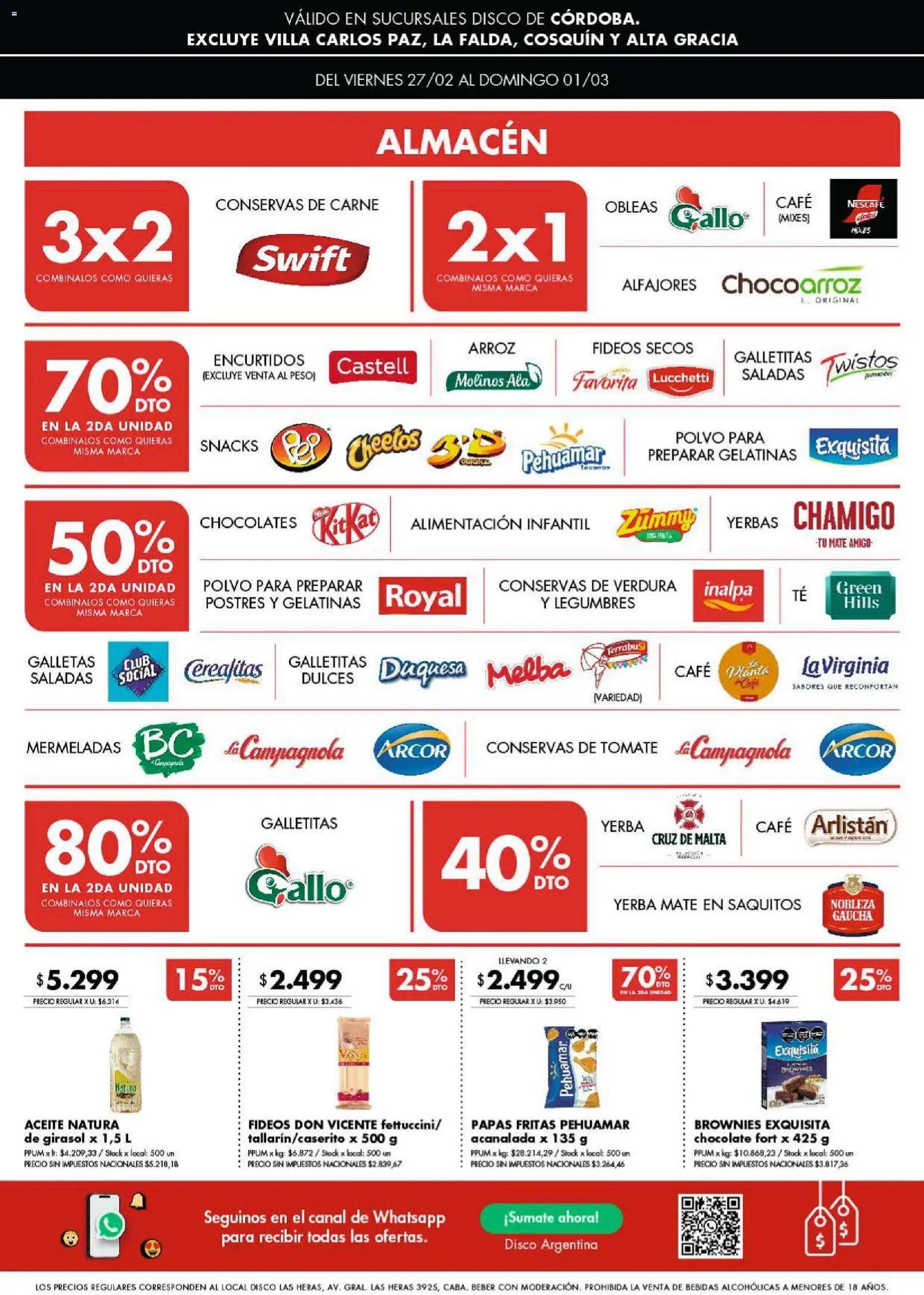 Disco - Ofertas | Córdoba │ válido desde el 26.02.2026 | Página: 2 | Productos: Disco, Mate, Yerba, Galletas