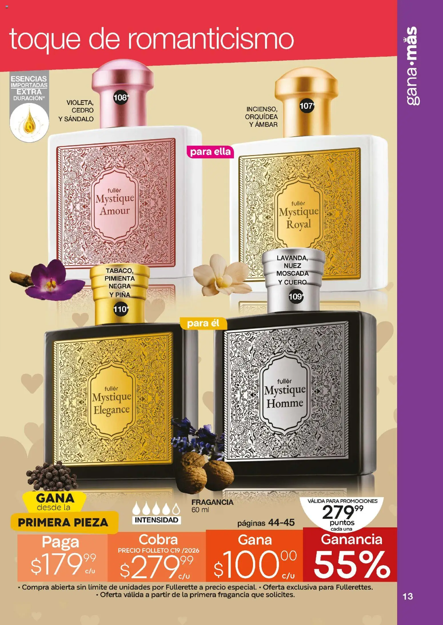 Nuevas ofertas de Fuller válidas en toda la República Mexicana desde el 24.12.2025. ¡Encuentra las mejores ofertas en Fuller Revista Gana Más C19! | Página: 13 | Productos: Nuez, Piña, Esencias, Fragancia
