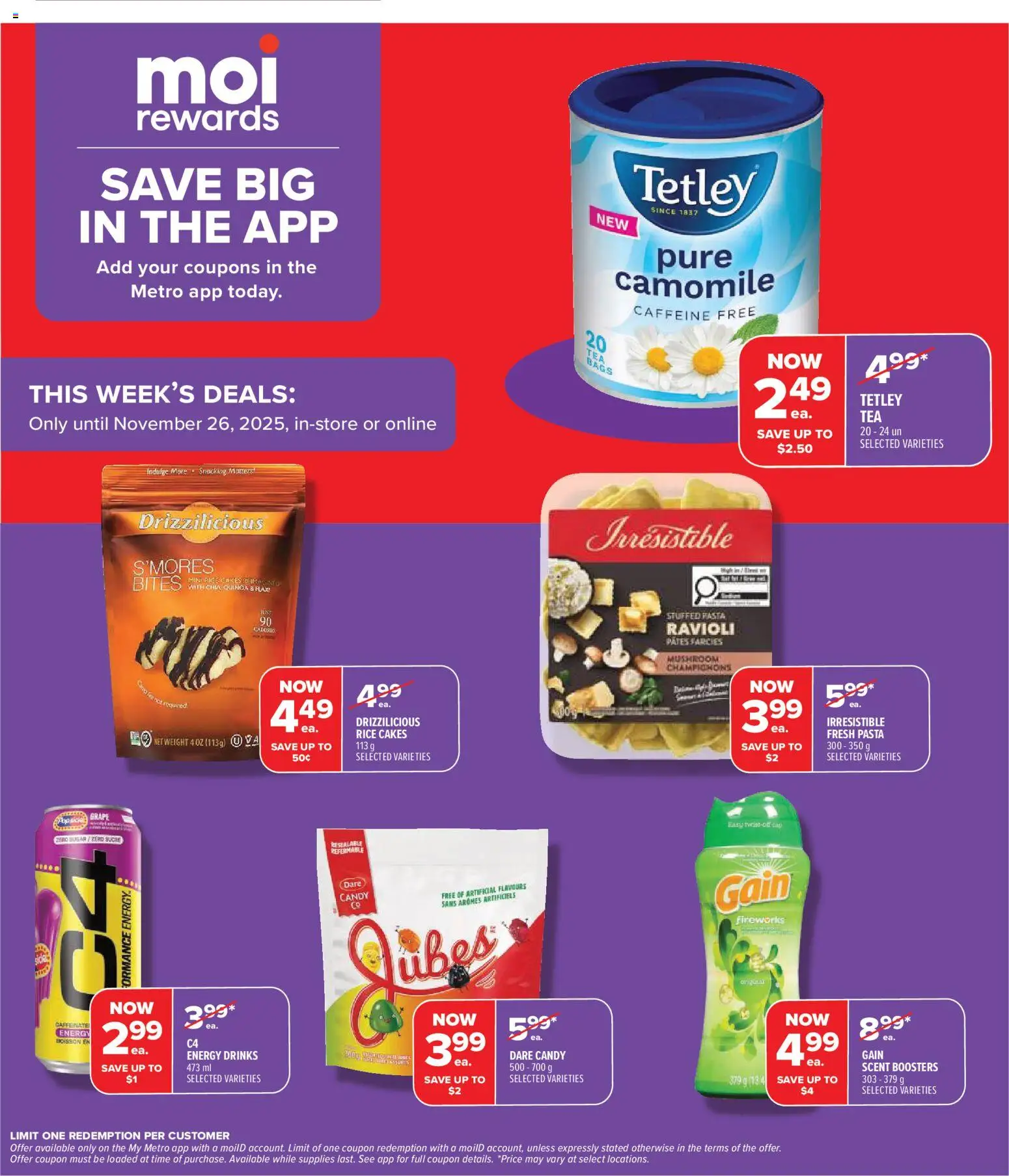 Metro flyer valid from 20.11.2025 | Page: 5 | Products: Rice, Pasta, Cap