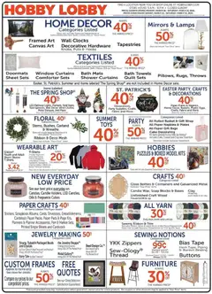 Preview of Hobby Lobby weekly ads valid from 15.03.2026