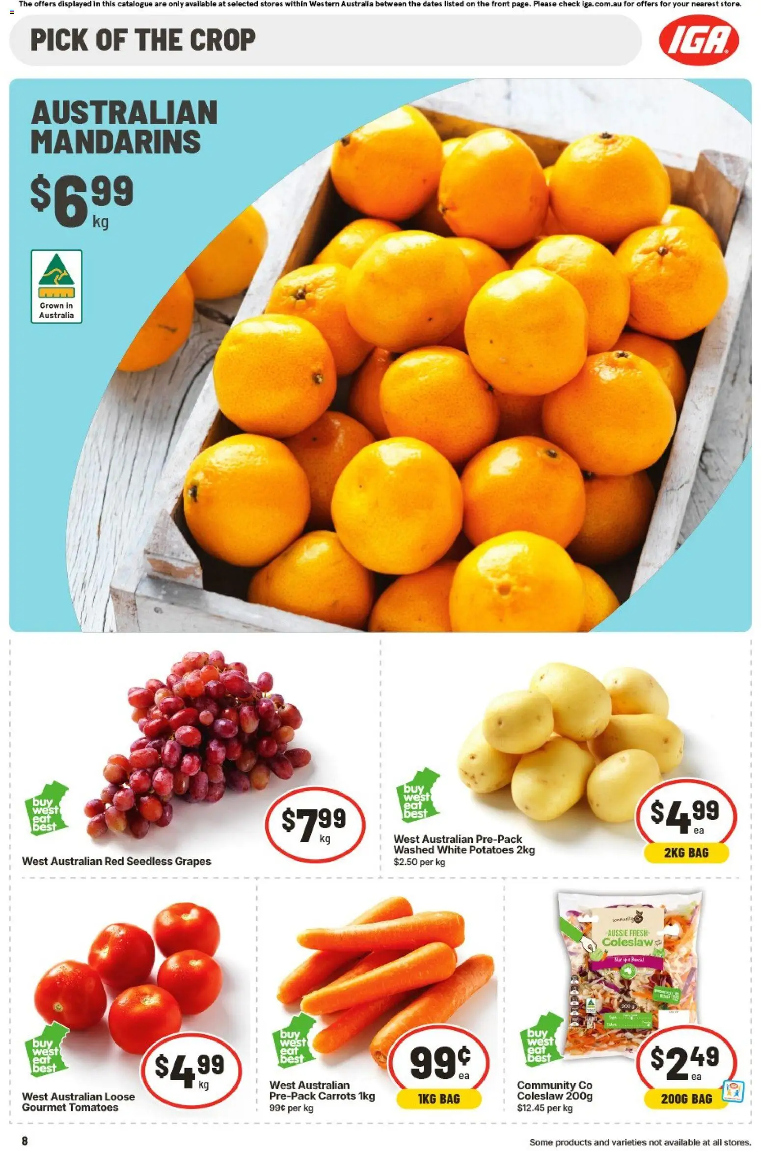 IGA catalogue - valid from 15.04.2026 | Page: 8 | Products: Chicken, Potatoes, Salt, Vinegar