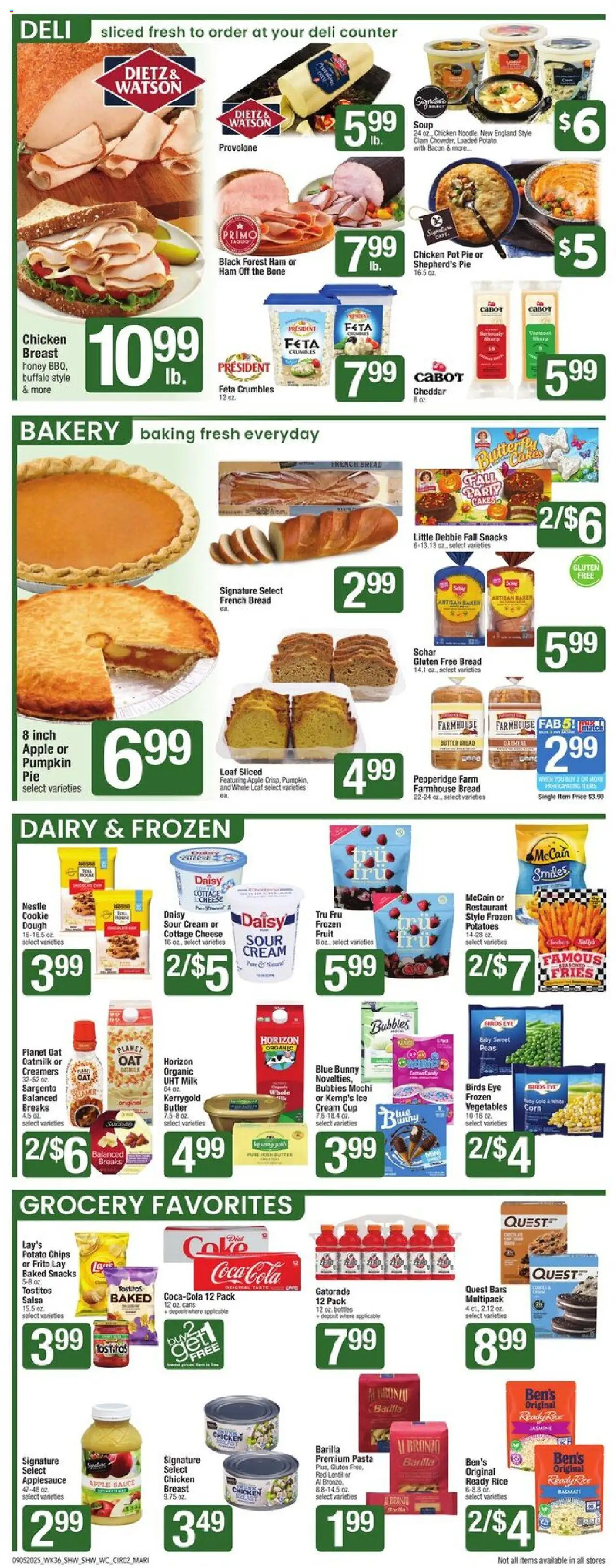 Shaw's Weekly Ad - MA - valid from 05.09.2025 | Page: 2 | Products: Corn, Milk, Butter, Sour cream