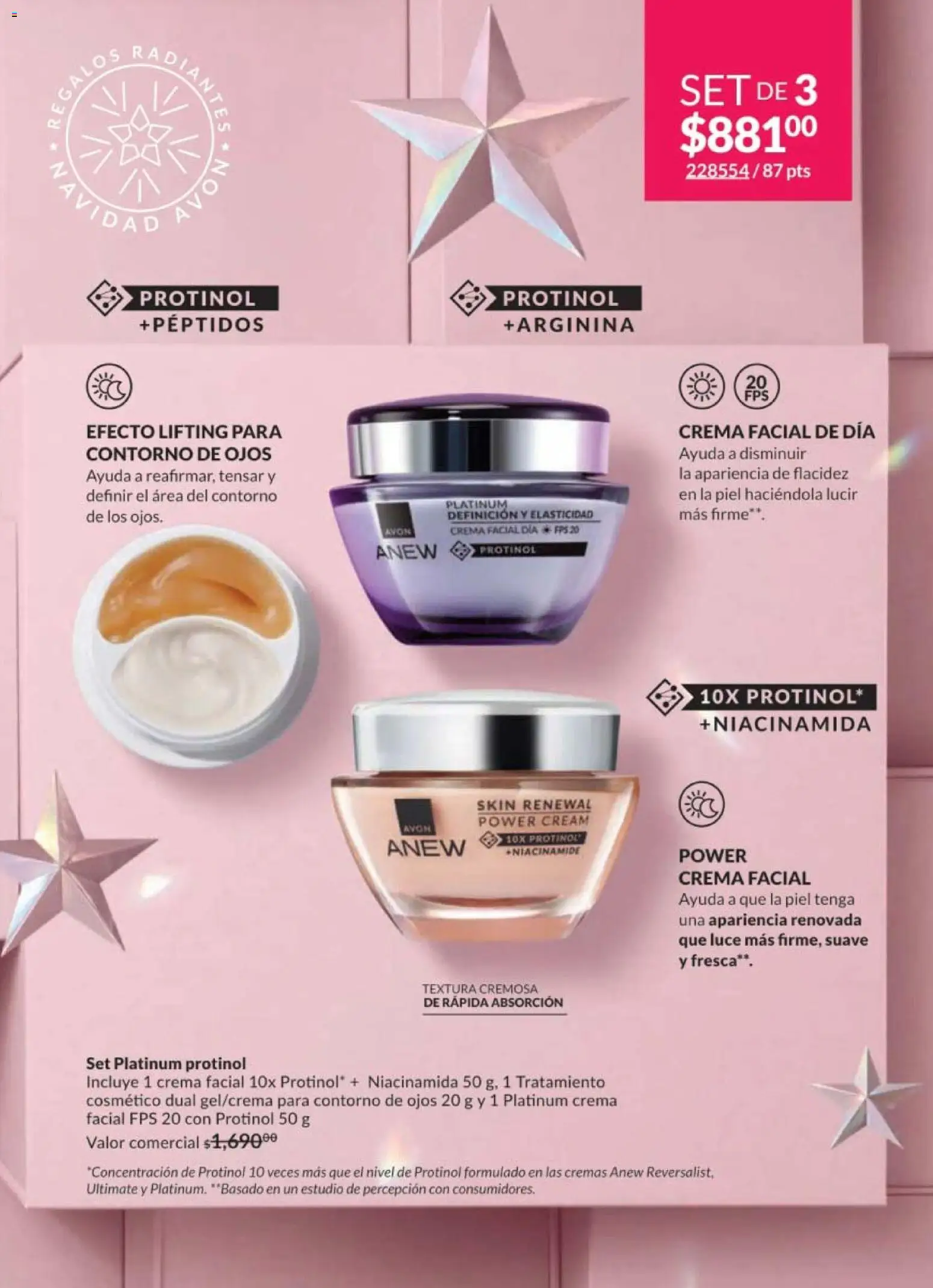 Nuevas ofertas de AVON válidas en toda la República Mexicana desde el 28.11.2025. ¡Encuentra las mejores ofertas en AVON campaña 18 2025! | Página: 89 | Productos: Contorno de ojos, Crema, Contorno