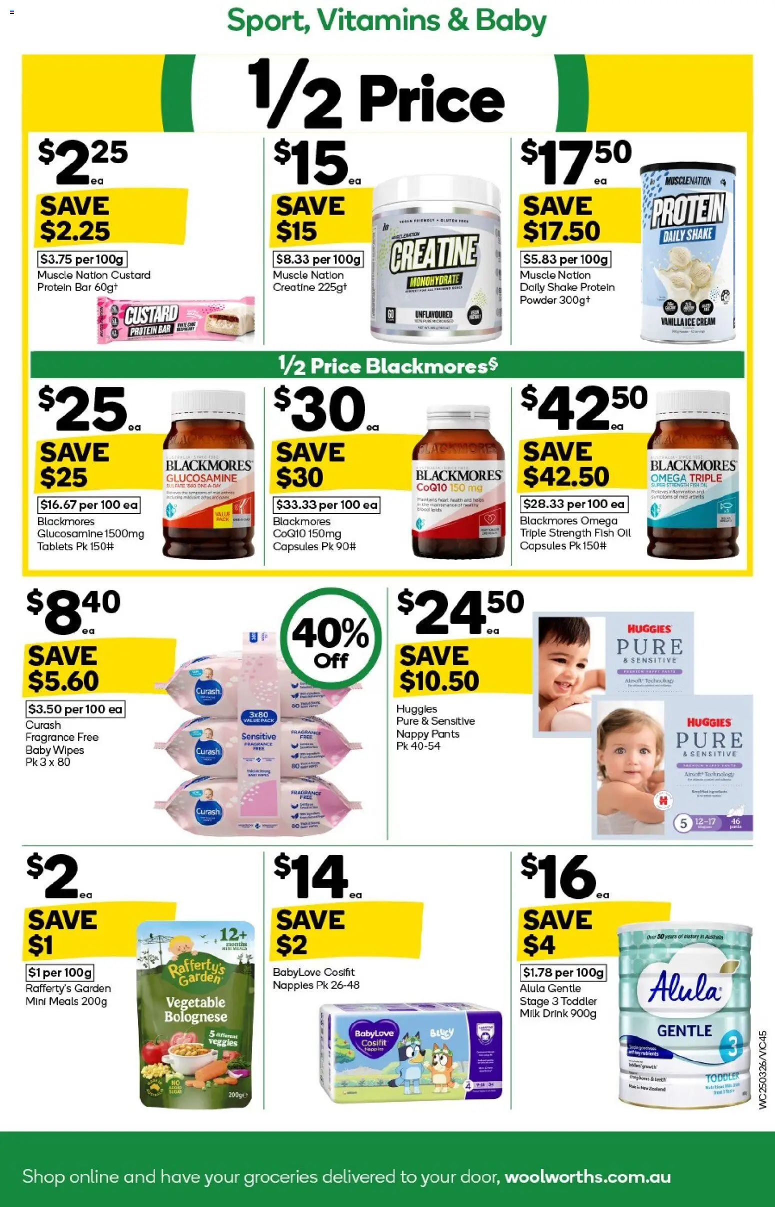 Woolworths catalogue - valid from 25.03.2026 | Page: 45 | Products: Fragrance, Powder, Oil, Ice cream