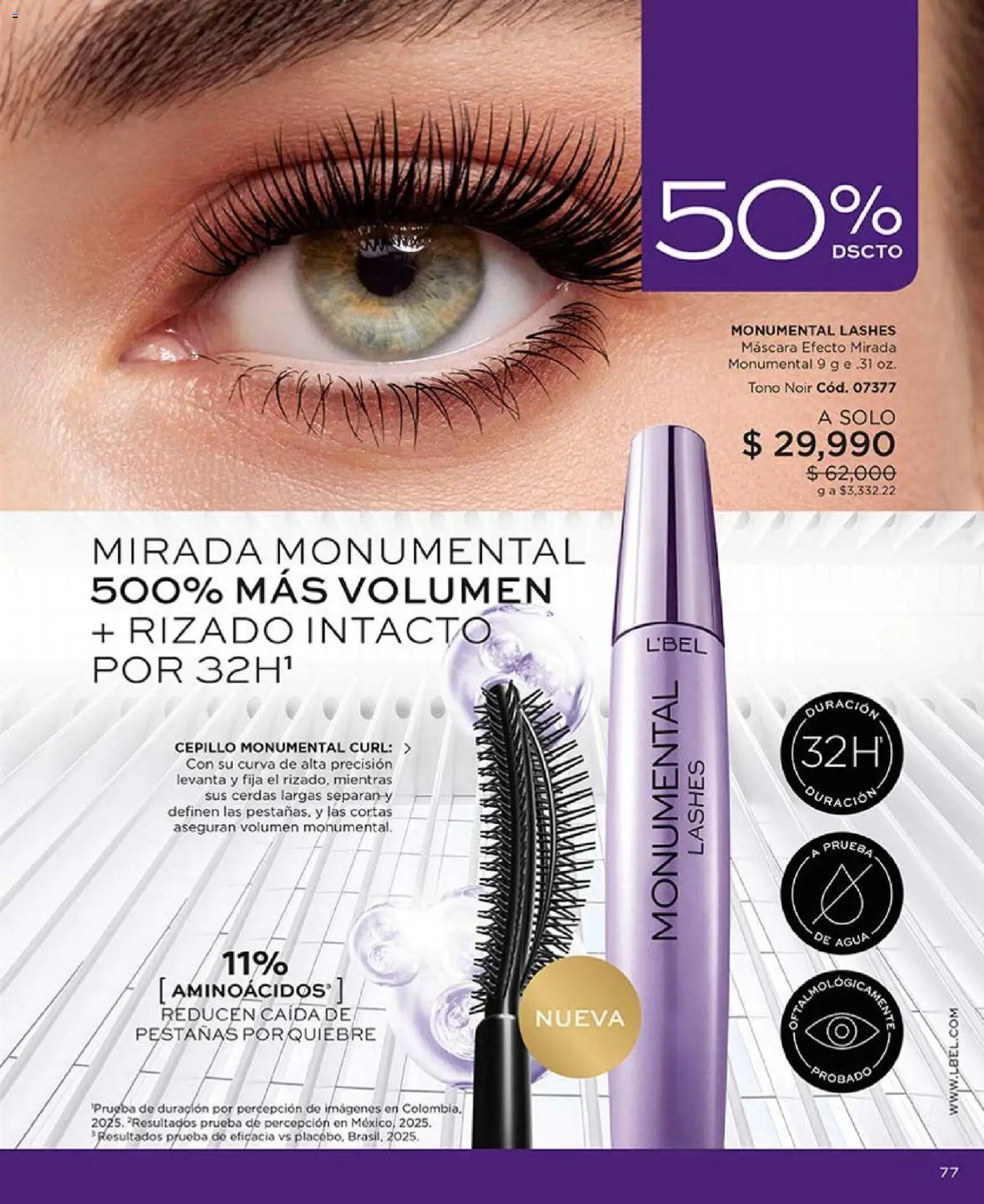 L'Bel revista - valida desde el 01.03.2026 | Página: 77 | Productos: Agua, Cepillo, Máscara