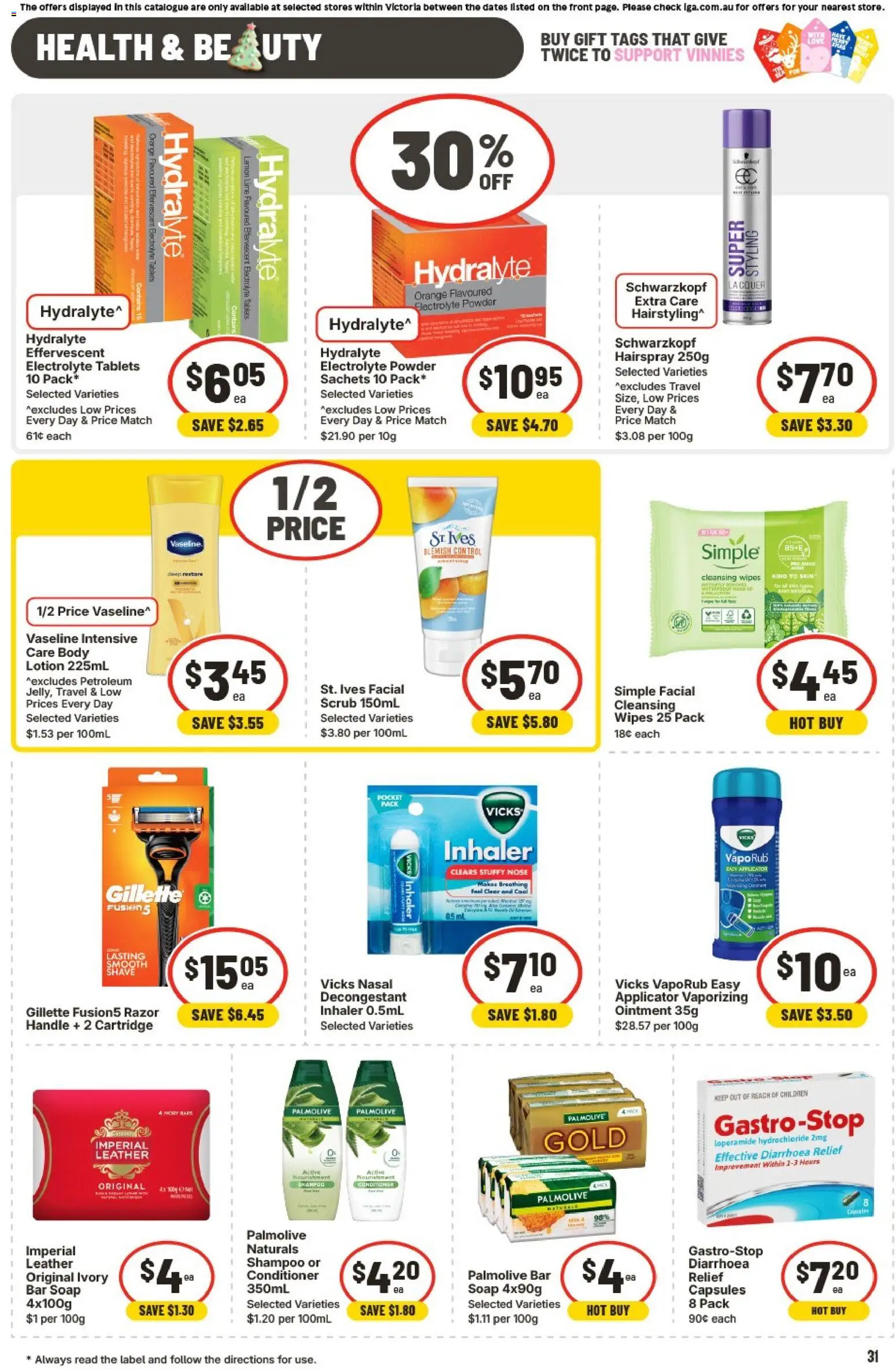 IGA catalogue - valid from 19.11.2025 | Page: 38 | Products: Soap, Body lotion, Tablets, Vaseline