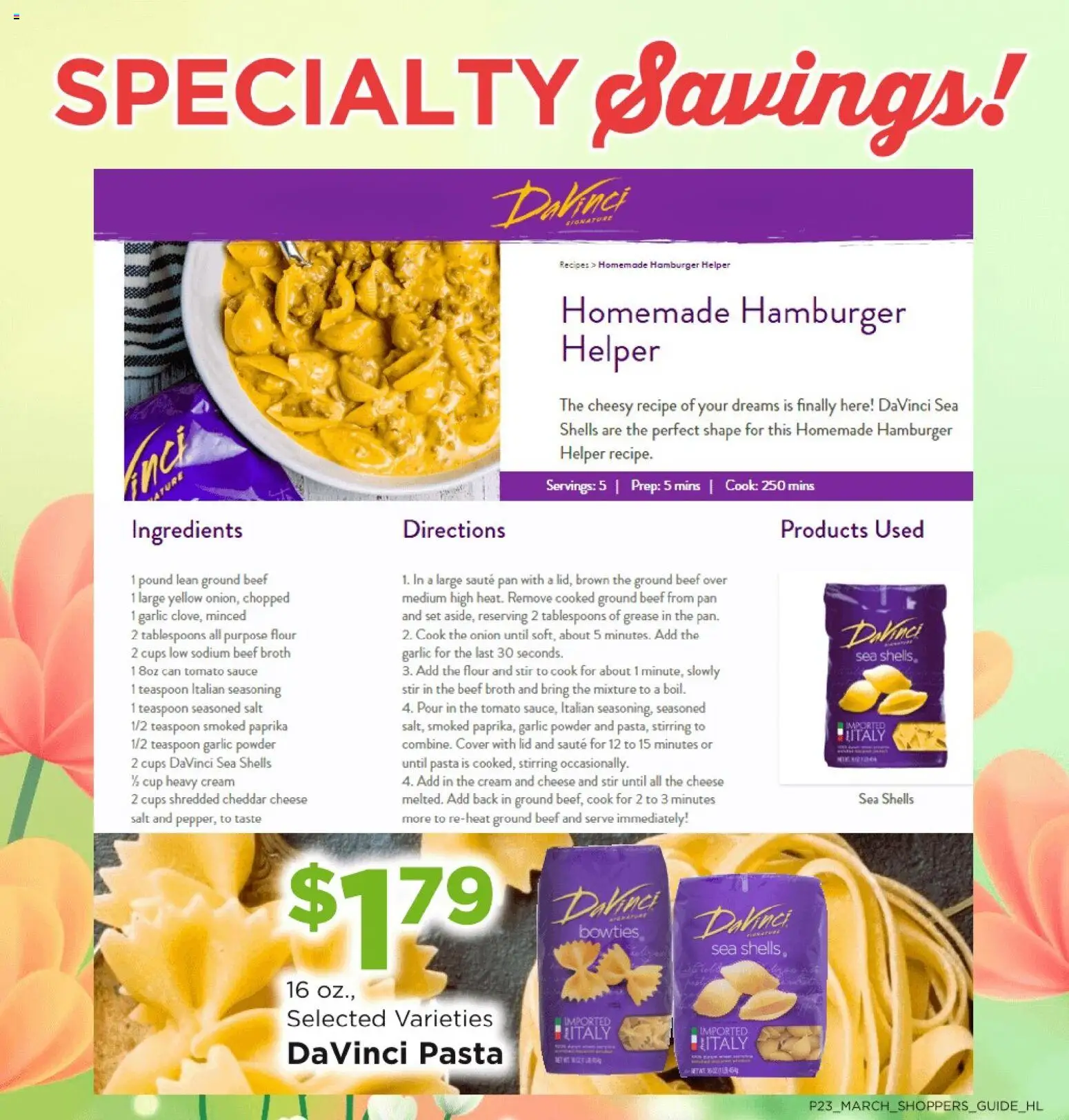 Homeland Bring Savings Home Shopper's Guide - valid from 01.03.2026 | Page: 23 | Products: Cheese, Pasta, Salt, Garlic