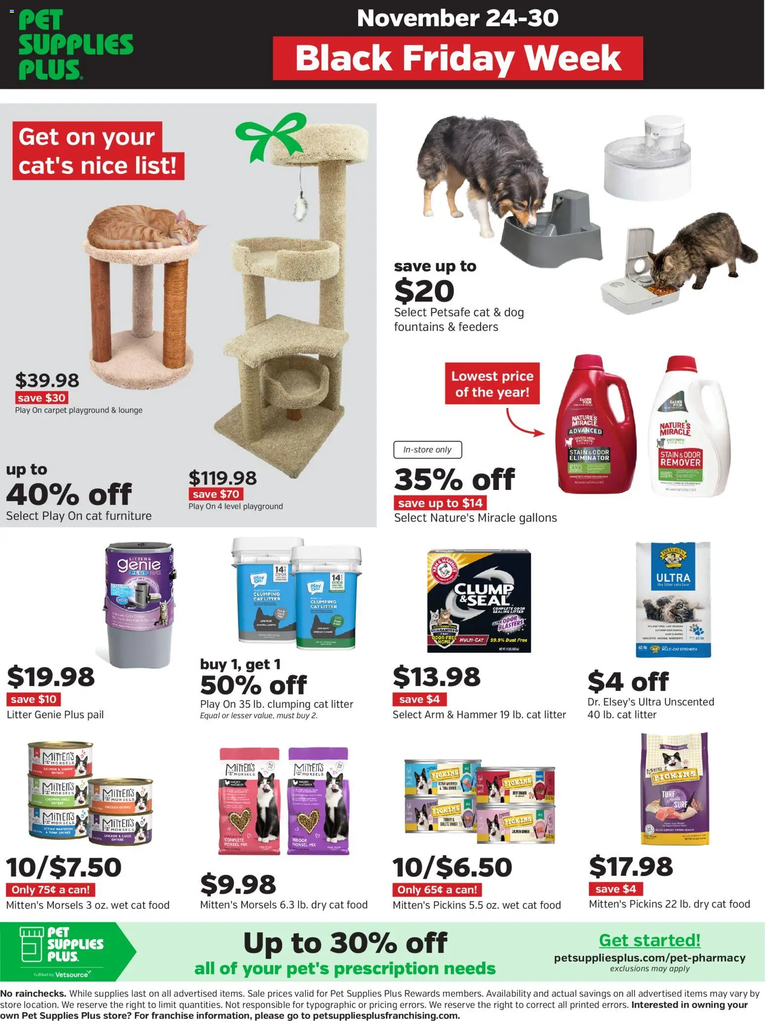 Pet Supplies Plus Black Friday - valid from 24.11.2025 | Page: 8 | Products: Cat Food, Cat Litter, Hammer, Grill