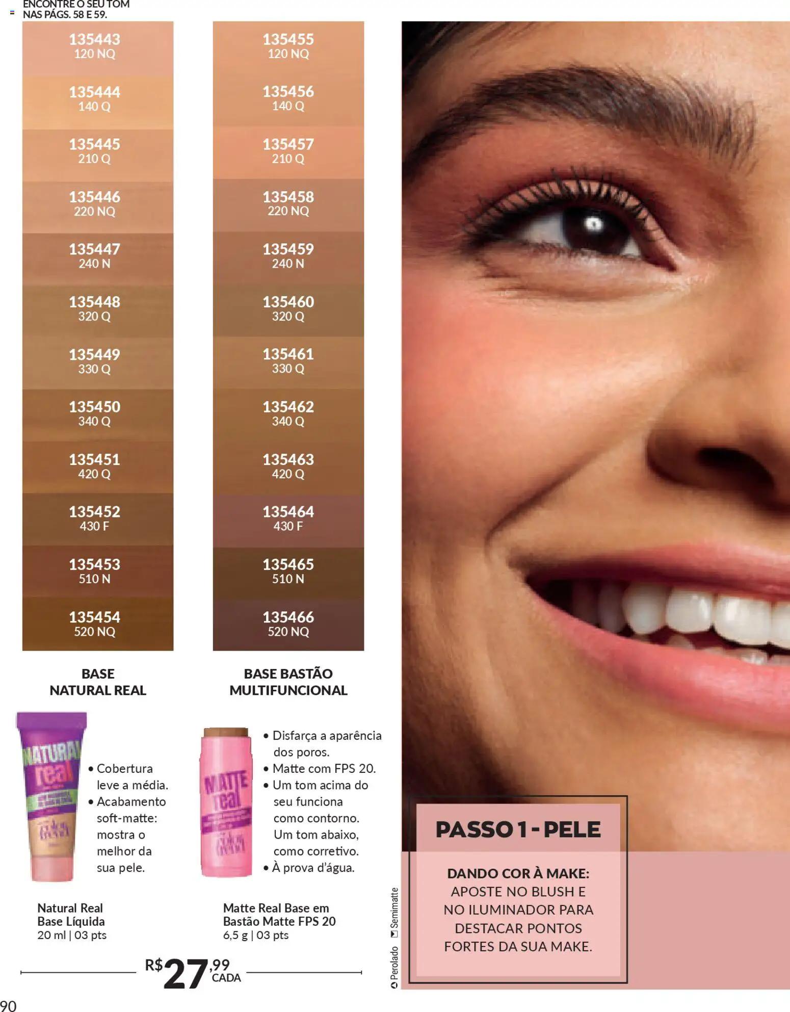 Avon Folheto - válido de 21.11.2025 | Página: 90 | Produtos: Blush, Multifuncional, Base, Iluminador