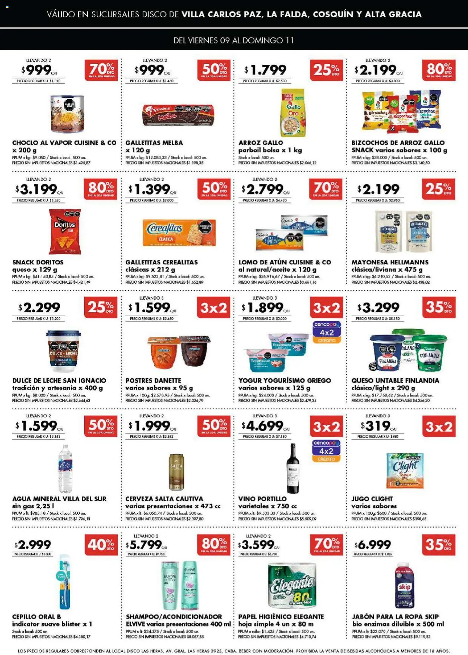 Disco - Ofertas | Punilla │ válido desde el 09.01.2026 | Página: 3 | Productos: Bolsa, Choclo, Mayonesa, Yogur