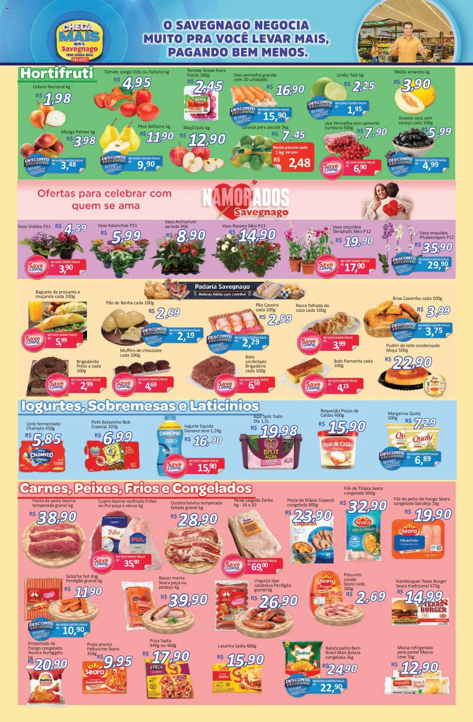 Savegnago Folheto - válido de 12.02.2026 | Página: 2 | Produtos: Melão, Pera, Requeijão, Peito de frango