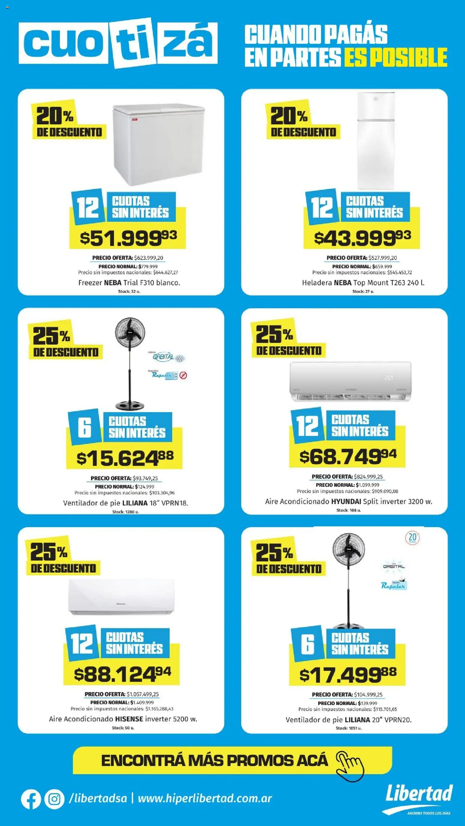 Hipermercado Libertad - Cuotiza │ válido desde el 01.12.2025 | Página: 3 | Productos: Top, Ventilador, Heladera, Freezer