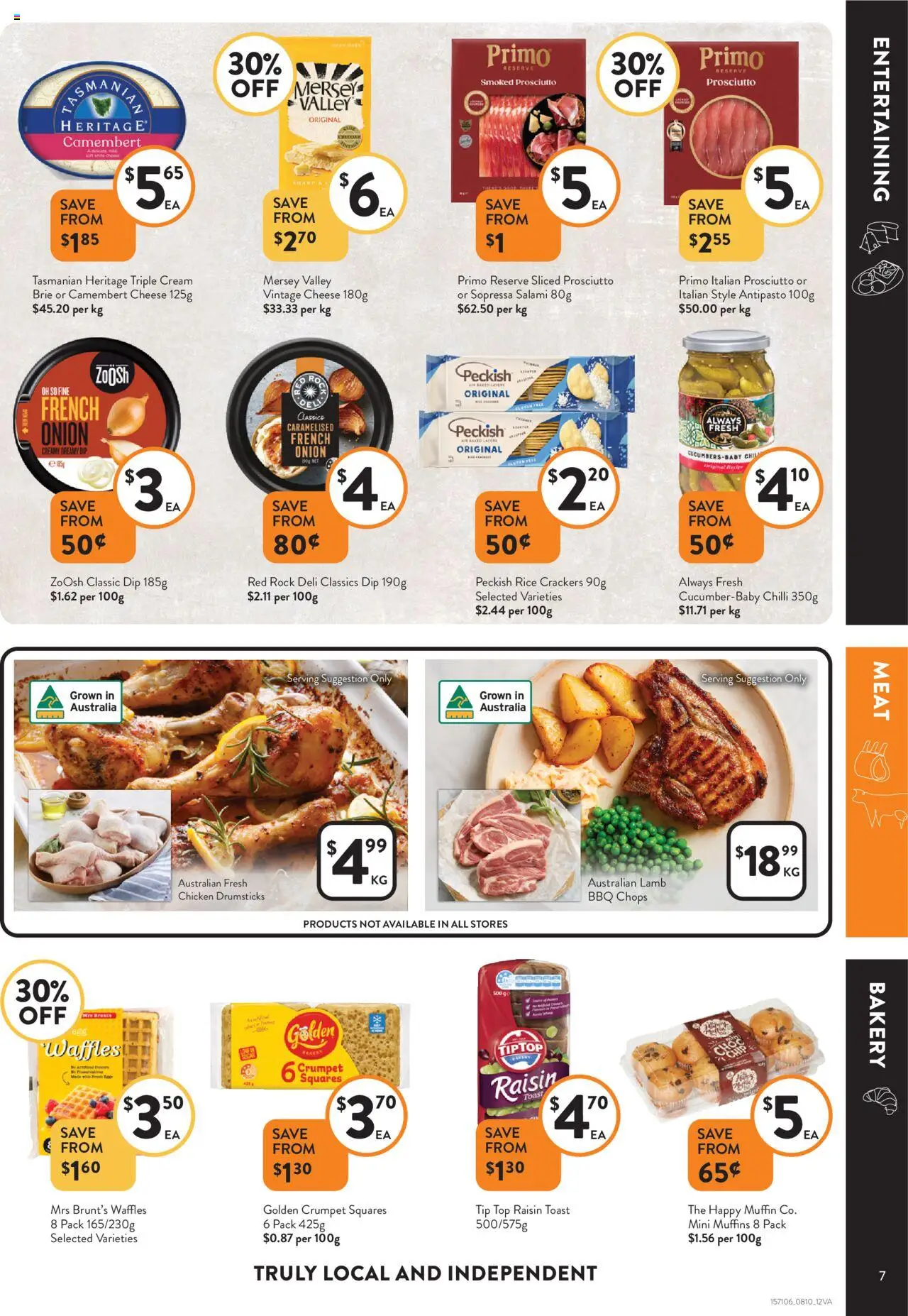 Foodworks catalogue - valid from 08.10.2025 | Page: 7 | Products: Crackers, Salami, Lamb, Muffins