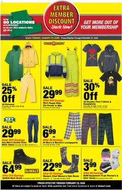 Preview of Bi-Mart weekly ads valid from 27.01.2026 | Page: 2 | Products: Hoodie, Socks, Boots, Jeans