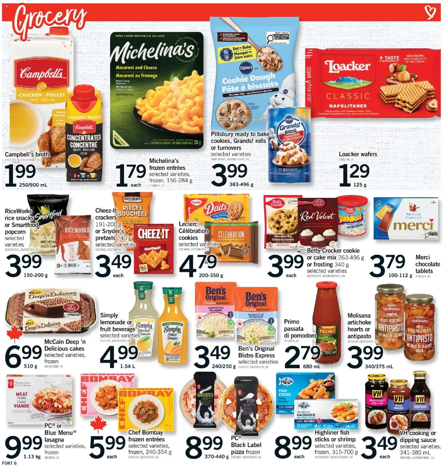 Fortinos flyer valid from 12.02.2026 | Page: 7 | Products: Rice, Fish, Cheese, Pizza