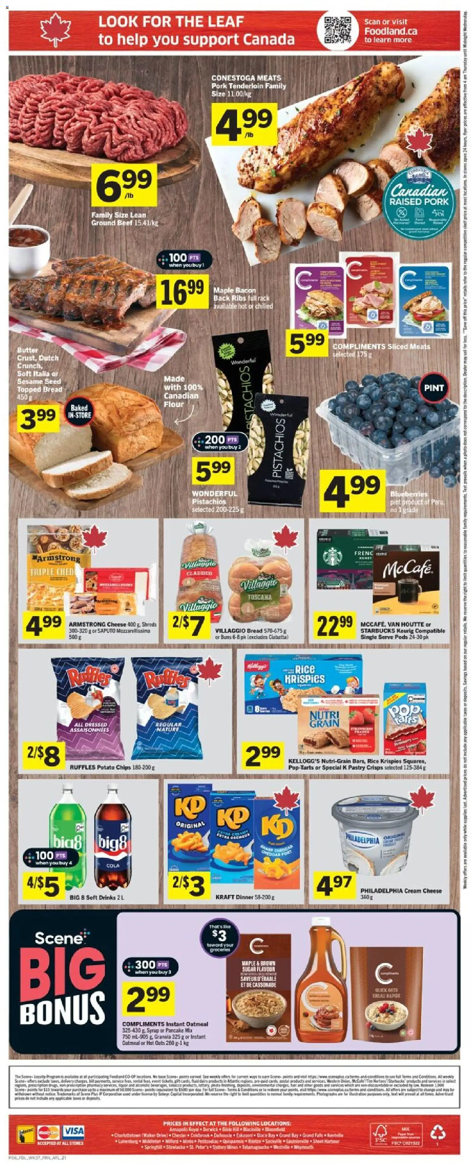 Foodland flyer valid from 08.01.2026 | Page: 2 | Products: Beef, Cream, Butter, Cheese
