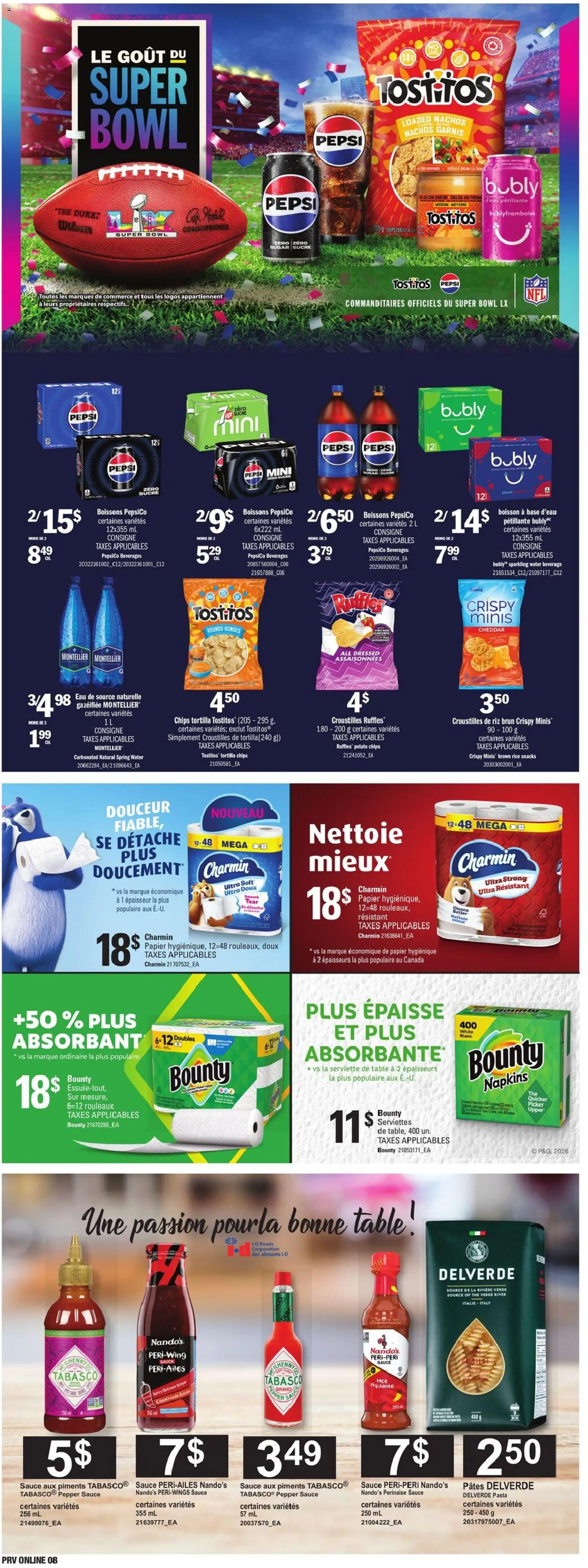 Provigo flyer valid from 15.01.2026 | Page: 10 | Products: Rice, Pasta, Chips, Table