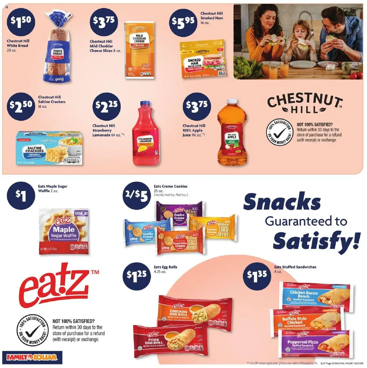 Family Dollar Weekly Ad - valid from 17.08.2025 | Page: 3 | Products: Juice, Water, Sugar, Lemon