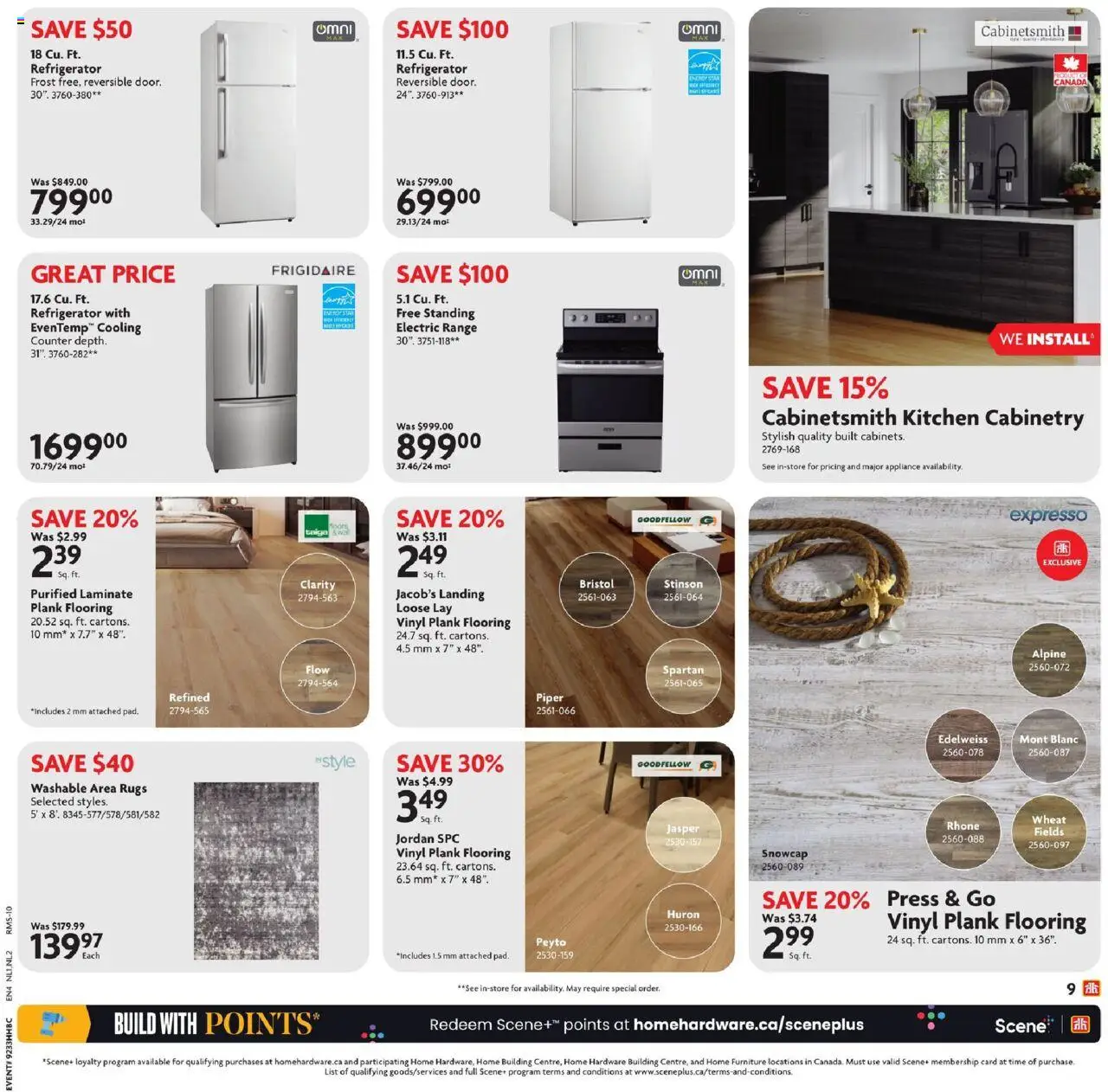 Home Hardware flyer valid from 14.08.2025 | Page: 15 | Products: Refrigerator
