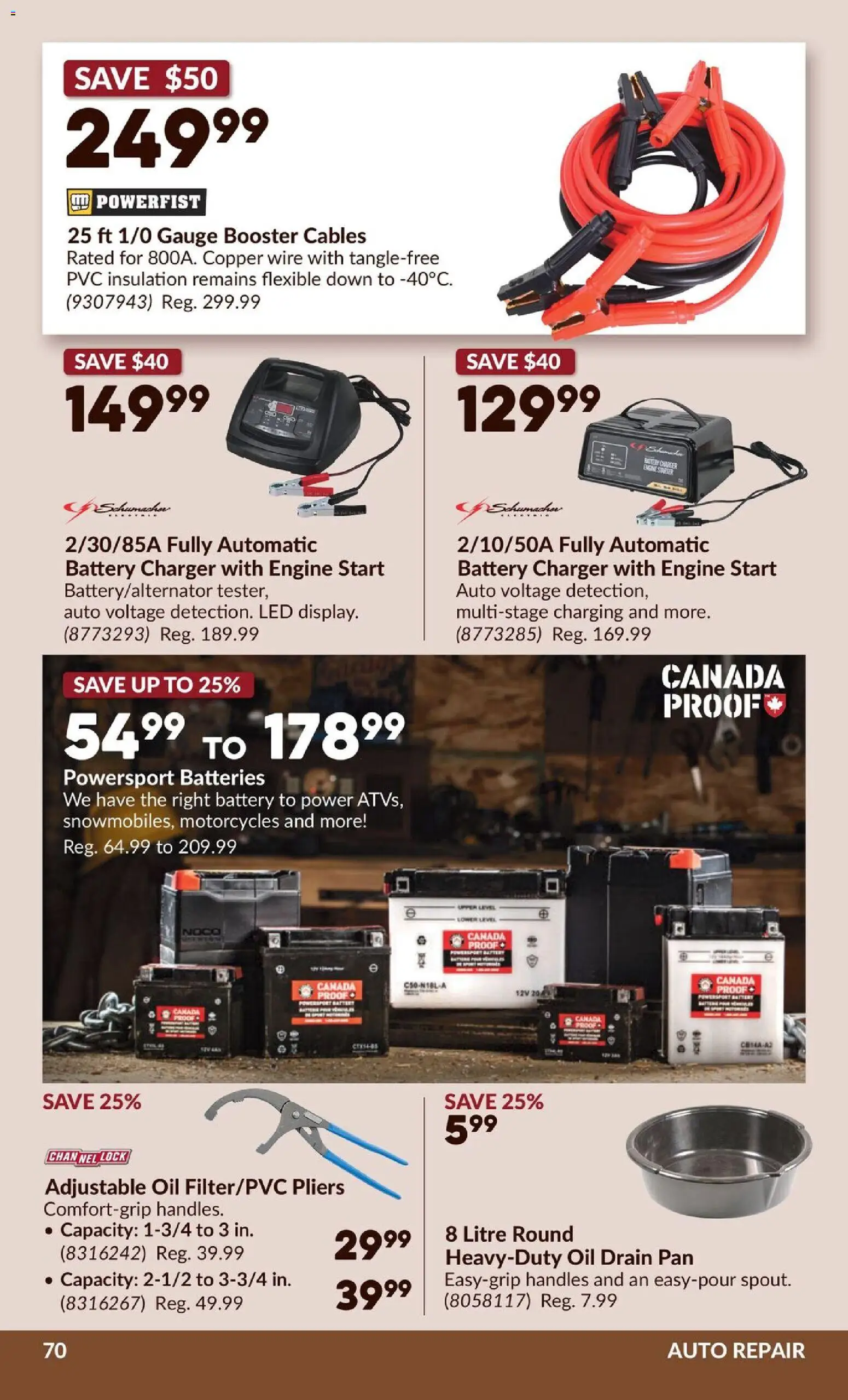 Princess Auto flyer valid from 02.12.2025 | Page: 75 | Products: Battery, Oil