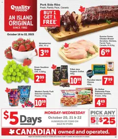 Preview of Quality Foods weekly flyer / circulaire from shop Quality Foods valid from 16.10.2025