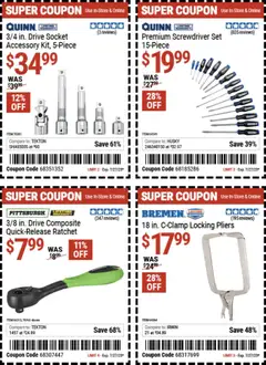 Harbor Freight Weekly Ad - valid from 14.07.2025 | Page: 9 | Products: Socket, Screwdriver, Ratchet