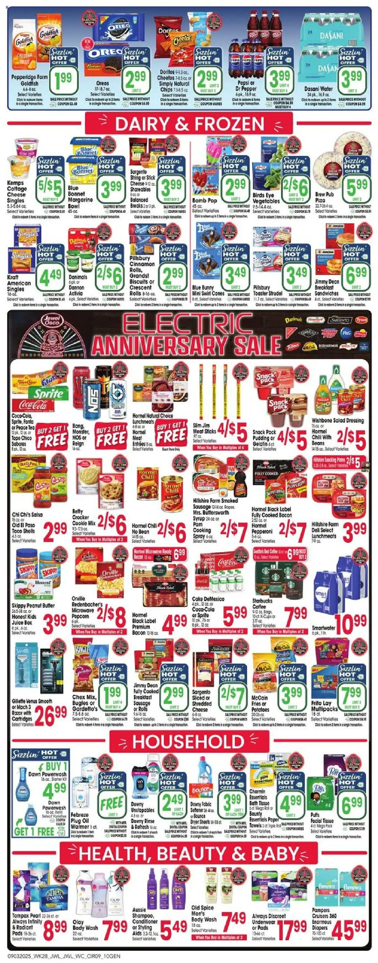 Jewel Osco Weekly Ad - IL - valid from 03.09.2025 | Page: 9 | Products: Butter, Cheese, Oil, Coffee