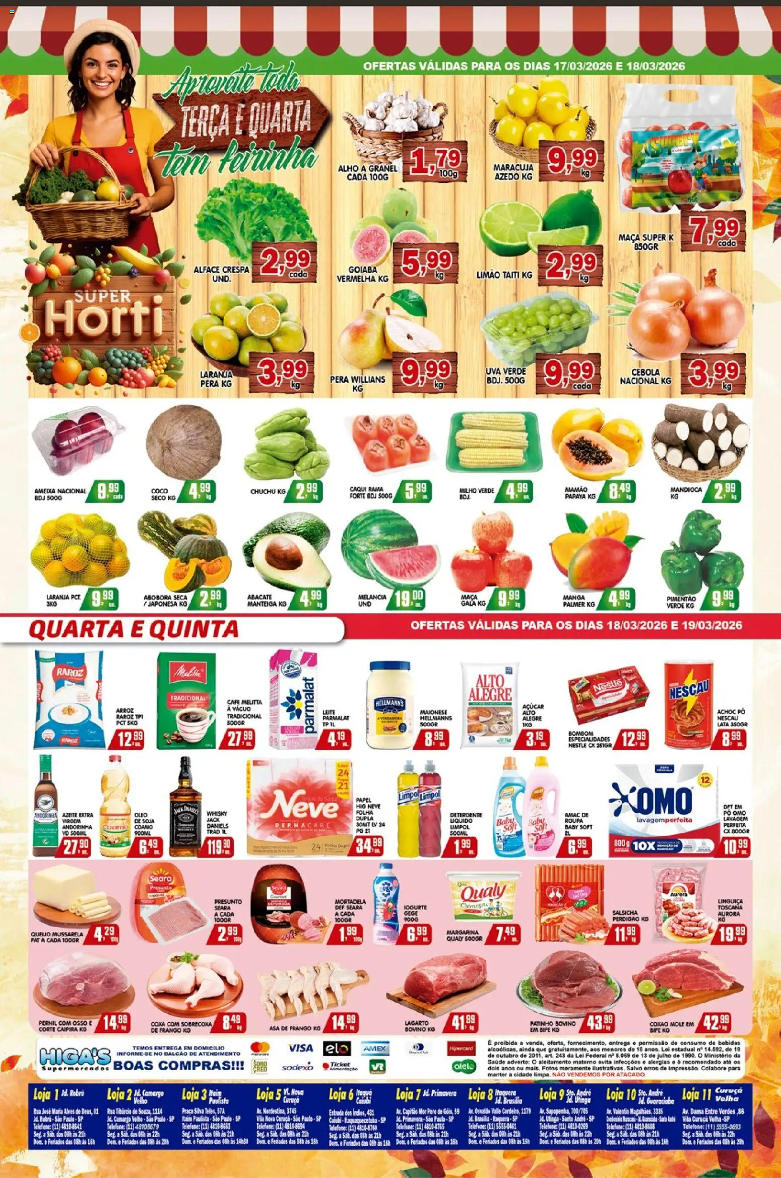 Higa's Supermercado Folheto - válido de 18.03.2026 | Página: 4 | Produtos: Alho, Café, Soja, Margarina